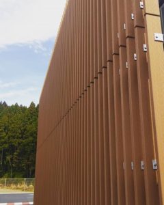 那賀町クリーンセンター WPCルーバーを導入頂きました(国産材活用WPC)