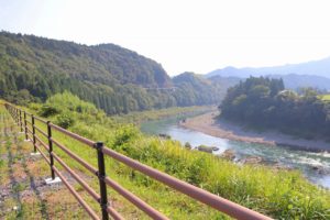 ガードパイプ＠那賀町・新林産業パーク